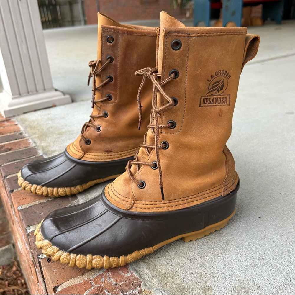 LaCrosse Men's Uplander II 10" boots in brown.